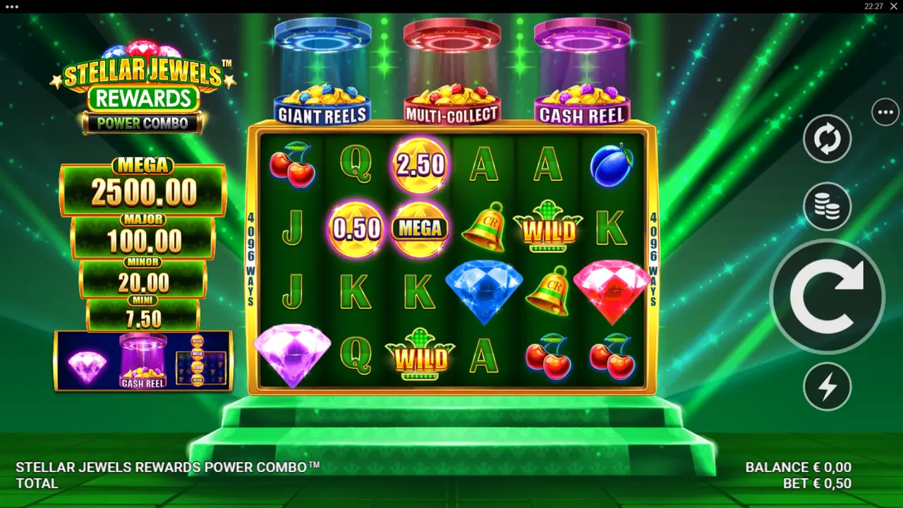 Play Stellar Jewels Rewards Power Combo and WIN $100!