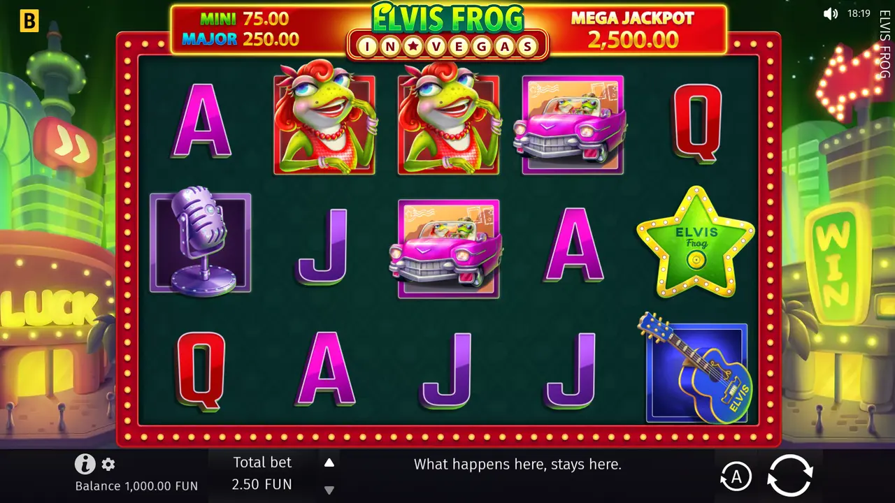 50 Free Spins on Elvis Frog in Vegas at Decode Casino